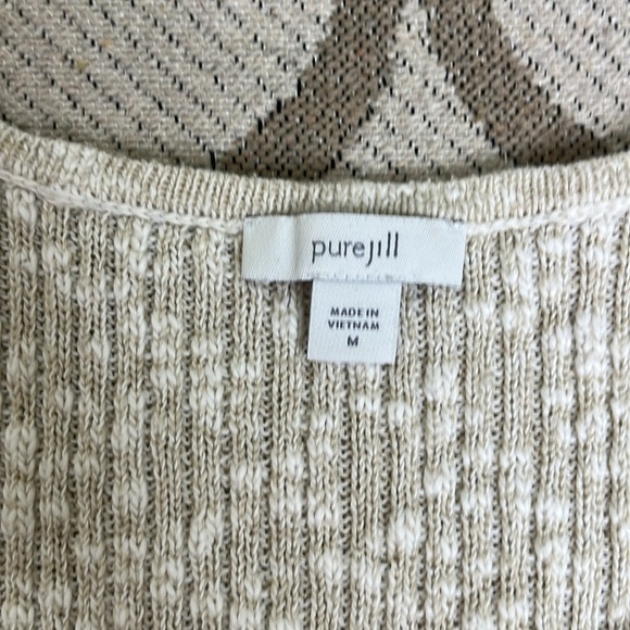 Pure Jill J. Jill Cream Sleeveless Knit Top - Picture 7 of 13